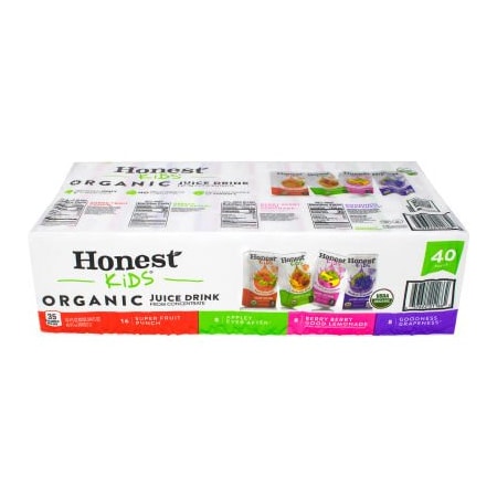 Green Rabbit Holdings HONEST KIDS Organic Fruit Juice Drink Boxes Variety Pack, 6 oz, 40 Count 22001109